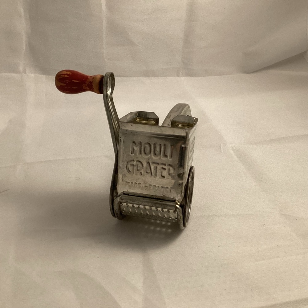 Vintage metallic Mouligrater with wood handle made in France